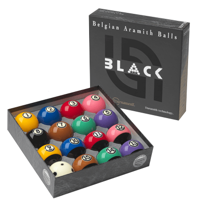 Jeu de billes pour billard Américain Aramith Black Tournament