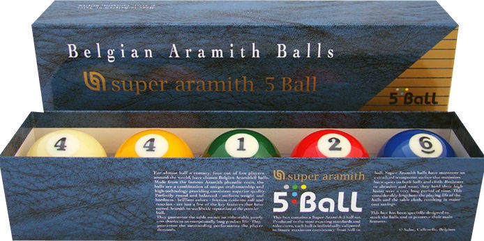 P235235 Jeu De 5 Billes Aramith Pour Billard Francais