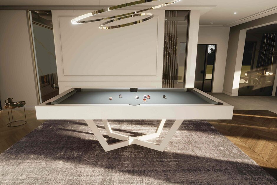 Table de billard Prisme blanche