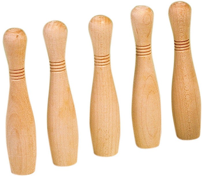 P225225 Jeu De 5 Quilles En Bois