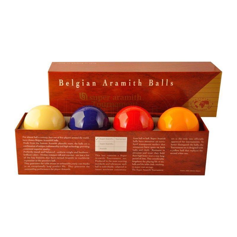 P236236 Jeu De 4 Billes Aramith Tournament Pour Billard Francais