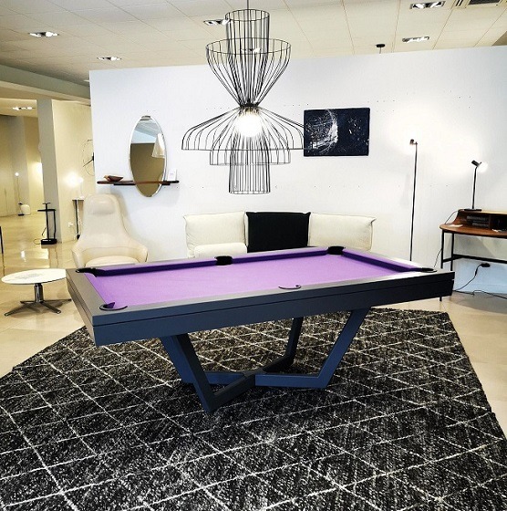 Prisme Gris Graphite Et Drap Violet