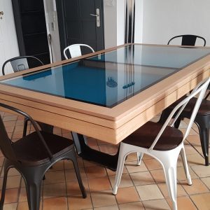 Billard aero design plateau verre