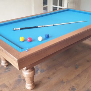 Billard tradition ch&ecirc;ne massif teinte Havane