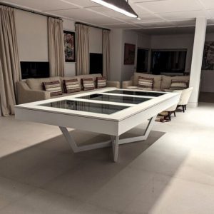 Billard prisme contemporain transformable table