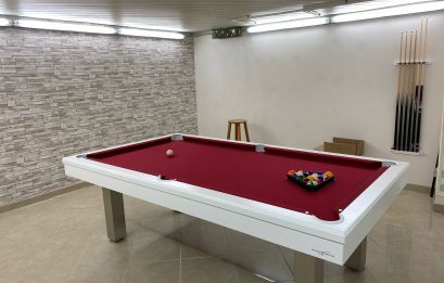 Dauphin Blanc Pieds Inox