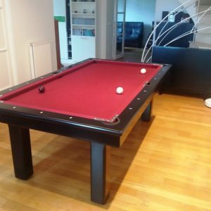 Billard orion mixte noir et drap rouge
