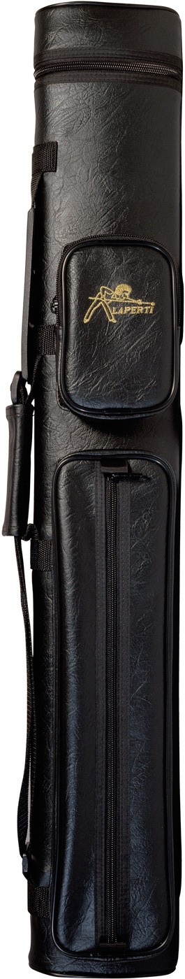 Etui de queue de billard Laperti oval noir rigide 2x4