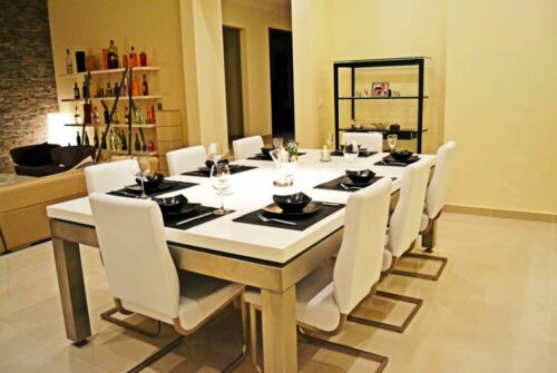 billard table &agrave; manger mod&egrave;le Manhattan blanc