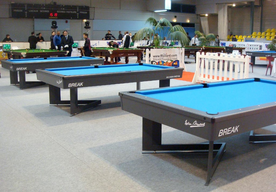 Tables de billard (modèle Break) par Billards Bréton