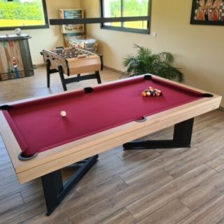 Break 2m40 US chêne naturel réparation table de billard