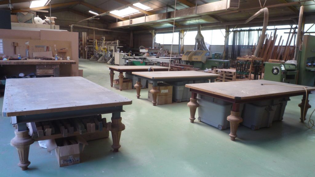 Atelier de fabrication de billards