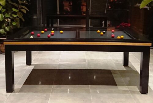 Billard Néro noir et bois Billards Bréton