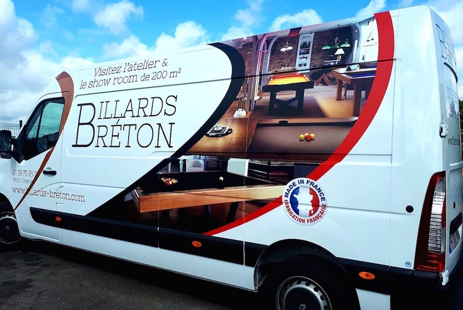 Camion de livraison et de déménagement de Billards Bréton