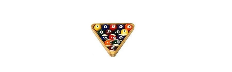 Triangle en bois pour billard de style rétro