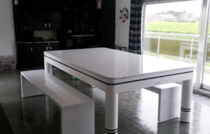 BILLARD VERRE PLATEAU BLANC Billard Verre Plateau Blanc
