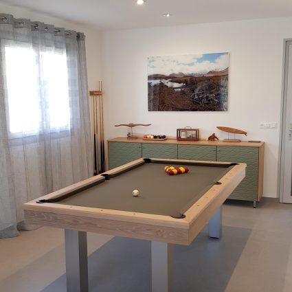 Dauphin chene pieds inox Dauphin contemporain inox