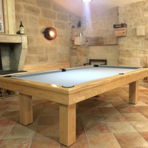 Billard en chataigner massif naturel